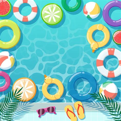 Summer Pool Party Background 7284377 Vector Art At Vecteezy