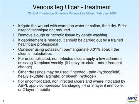 Stages Of Leg Ulcers