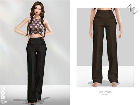 The Sims Resource Suit Pants
