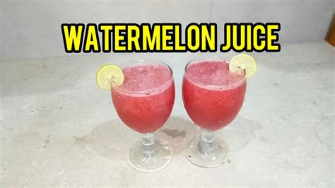 Watermelon Juice Refreshing Drink Immunity Booster Youtube