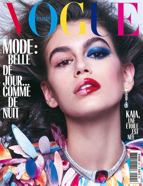 kaia gerber covers vogue paris october 2018 by mikael jansson vogue covers fashion magazine