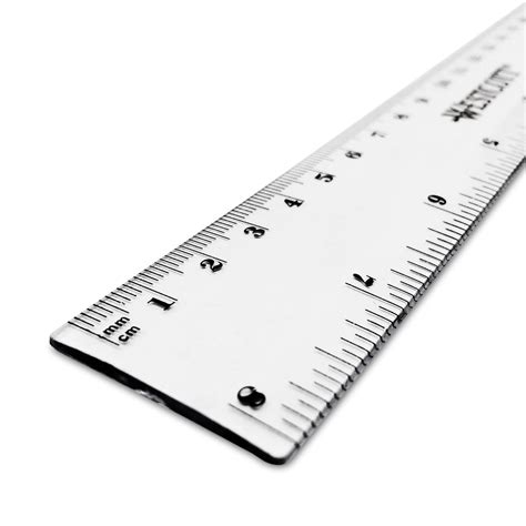 Westcott 8 Inch 20 Cm Clear Plastic Ruler Imperial And Metric