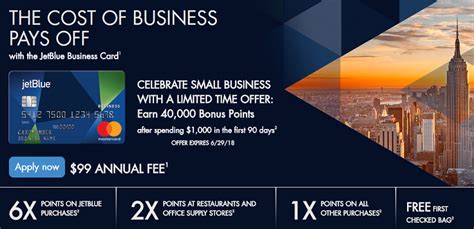 60,000 trueblue bonus points when there's at least $1,000 spent in. Barclay JetBlue Business Card 40,000 Bonus Points + 6X ...