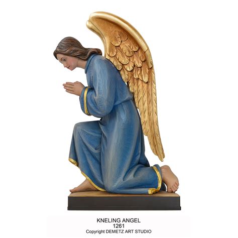 Demetz Art Studio Kneeling Angel Statues 1260 1261