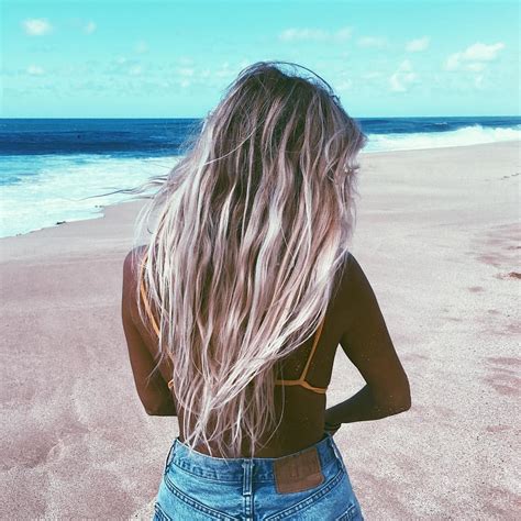 Beach Hair Summer Blonde Obsessed Pinterest Tatirocks⭐️ Surfer