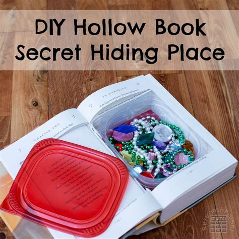 Diy Hollow Book Secret Hiding Place Secret Hiding Places Hollow Book
