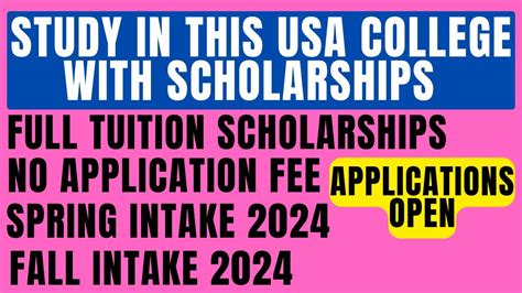Usa Hillsdale College Full Tuition Scholarships No Application Fee Applications Open For