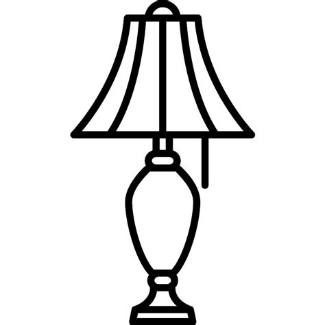 Table Lamp Vector Svg Icon Svg Repo
