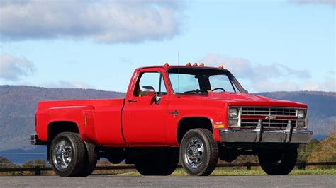 1988 Chevrolet K30 Dually Pickup Truck Red Wallpapers Hd
