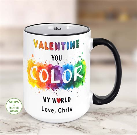 Personalizsed Valentine Mug Custom Valentine Mug Etsy In 2021 Valentines Mugs Personalized