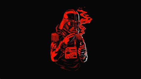 วอลเปเปอร์ ภาพประกอบ Star Wars สีแดง ดาร์ ธ เวดอร์ วอลล์เปเปอร์