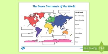 ks continents worksheets activities geography resources