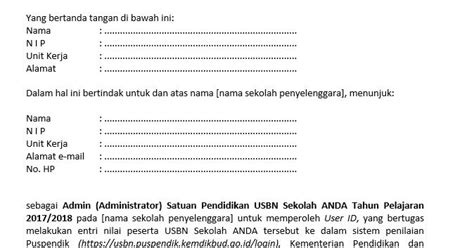 Contoh Surat Tugas Pengawas Ujian Sekolah Kumpulan Surat Penting