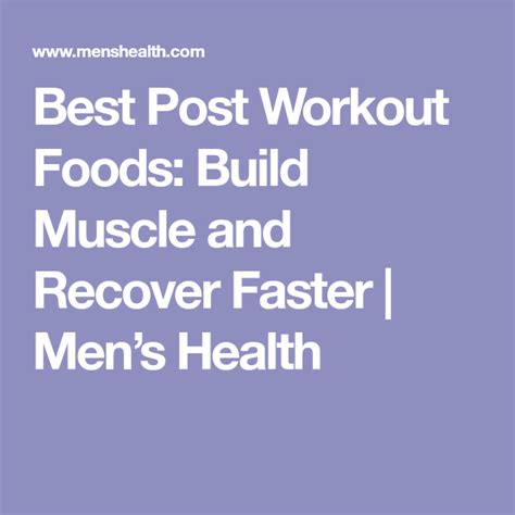 These muscle recovery foods support recovery and repair. 9 Post-Workout Foods That Will Help You Build Muscle and ...