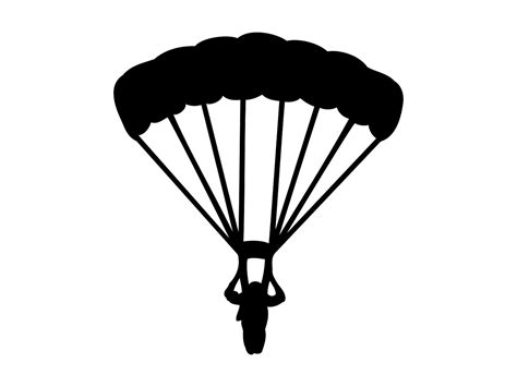 Parachute Svg Skydiving Svg Parachuting Cutting File Parachute Etsy
