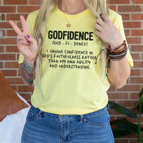 Godfidence Tee Shirt Confidence Tee Shirt God Tee Shirt Etsy
