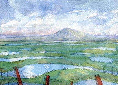 Fine Art Iceland Painting Lake Myvatn Original Etsy Painting