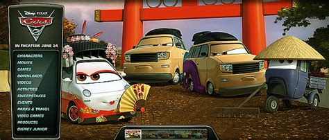 Disney Pixar Cars 2 Cars Characters Introduction Okuni Sumo Pinion