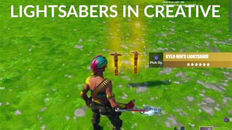 All of the codes we give you below are entered directly into those code boxes. How to Get Lightsaber in Fortnite Creative - YouTube