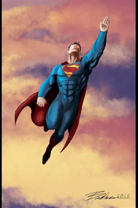 Superman In Flight Superman Artwork Superman Art Superman