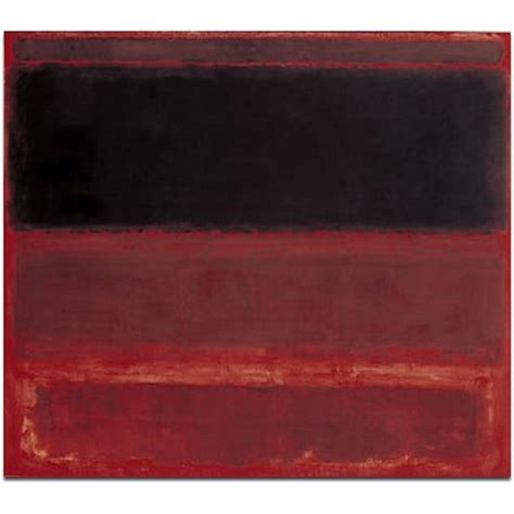 マーク・ロスコによる赤の4つの闇 油絵の複製 キャンバスプリントウォールアート リビングルームの装飾ポスター40x48cm額入り