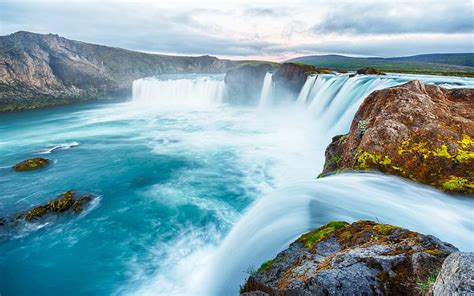 Waterfalls Waterfall Iceland Goðafoss Hd Wallpaper Peakpx