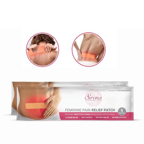 Buy Sirona Herbal Period Pain Relief Patches Pack Of Instant Relief From Menstrual Cramps