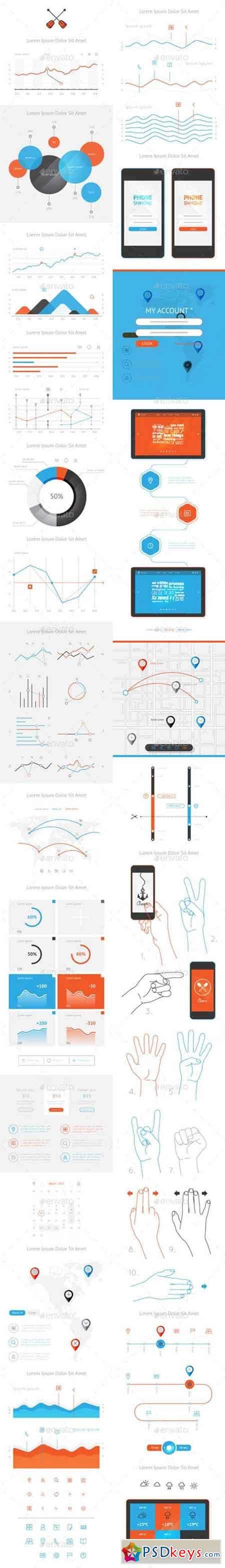 Vector Elements Of Infographics And User Interface 10131981 Free