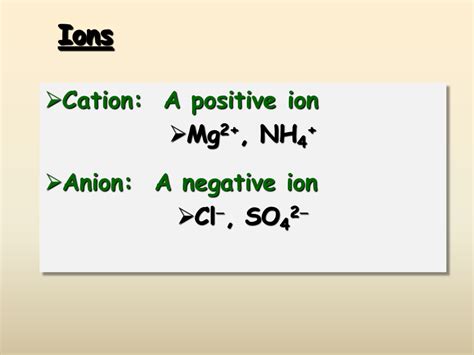 Ionic Compound Nomenclature Presentation Chemistry