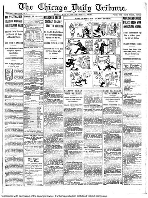 May 23 1913 Chicago Was Very Loud 100 Years Ago And This Week