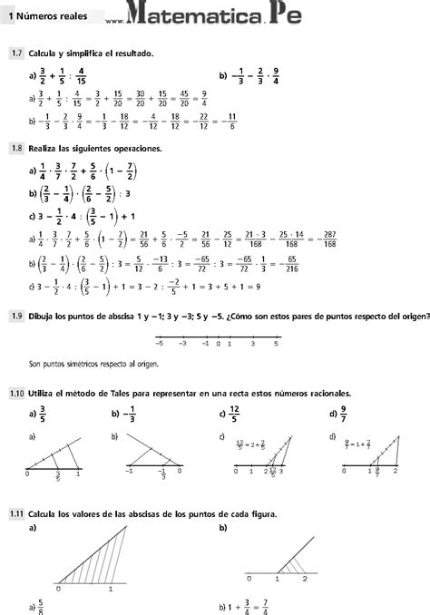 Numeros Reales Ejercicios Resueltos De Secundaria Matematicas 3 Eso Pdf