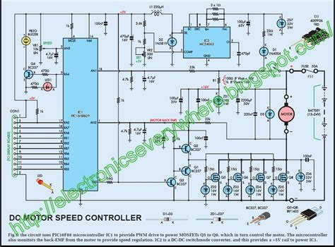 V Dc Motor Speed Controller Circuit Diagram