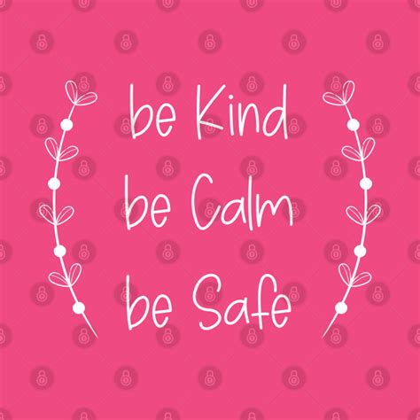 Be Kind Be Calm Be Safe Be Kind Be Calm Be Safe T Shirt Teepublic