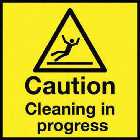 Manutan Caution Cleaning In Progress A Board Sign 590mm X 290mm Safety