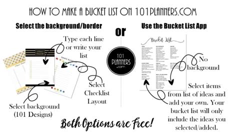 Free Bucket List Printable Customize Online And Print At Home