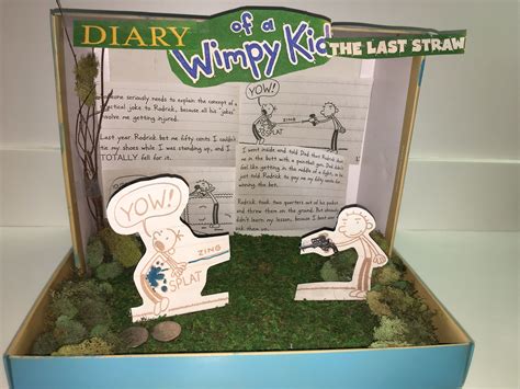 Brets 3rd Grade Book Diorama Diary Of A Wimpy Kid The Last Straw