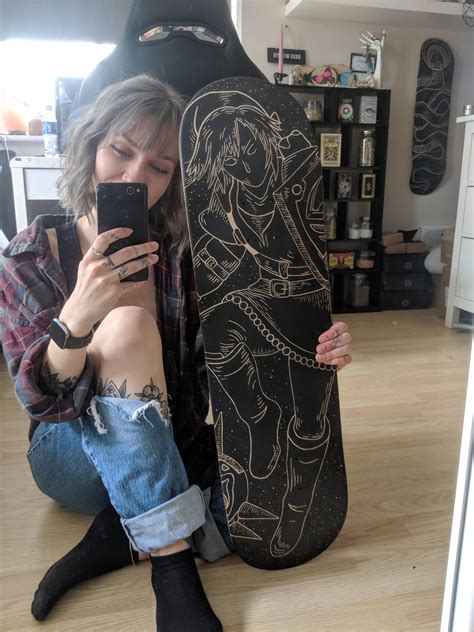 i carved link into a skateboard deck it s a tad messy but was a lot of fun r gaming