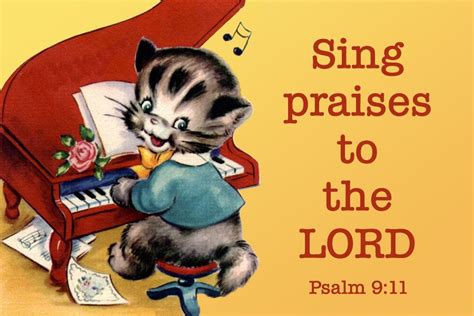 Sing Praises To The Lord Christian Message Card Copy Scripture Images