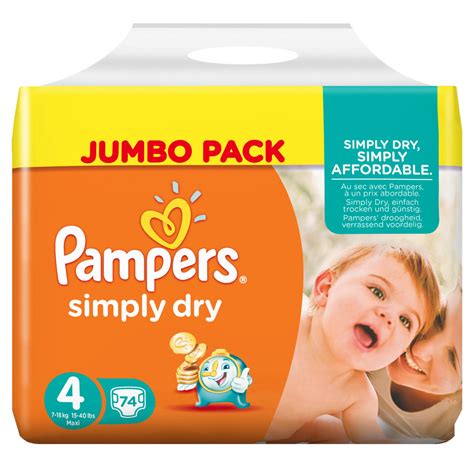 Pampers Simply Dry Size 4 Maxi 7 18kg 74 Nappies Baby And Toddler