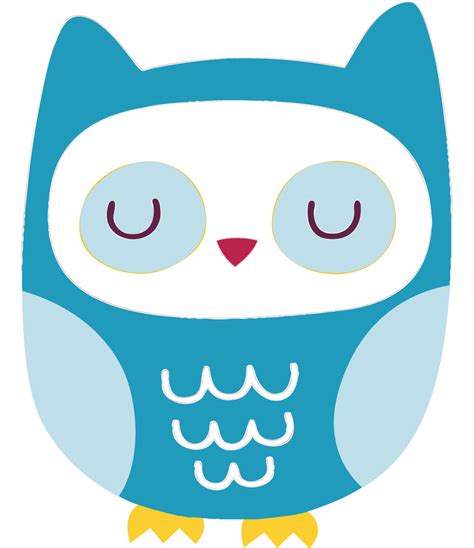 Cute Blue Owls Free Download Clip Art Free Clip Art On