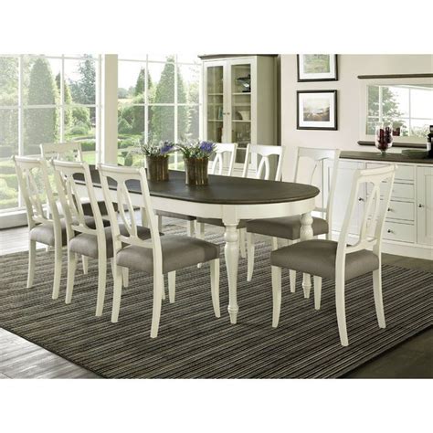 Lattimore 9 Piece Dining Set Oval Table Dining Round Dining Room