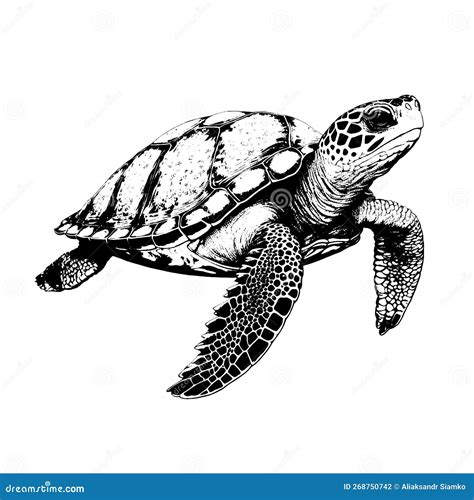 Turtle Hand Drawn Vector Illustration In Doodle Style Cartoondealer