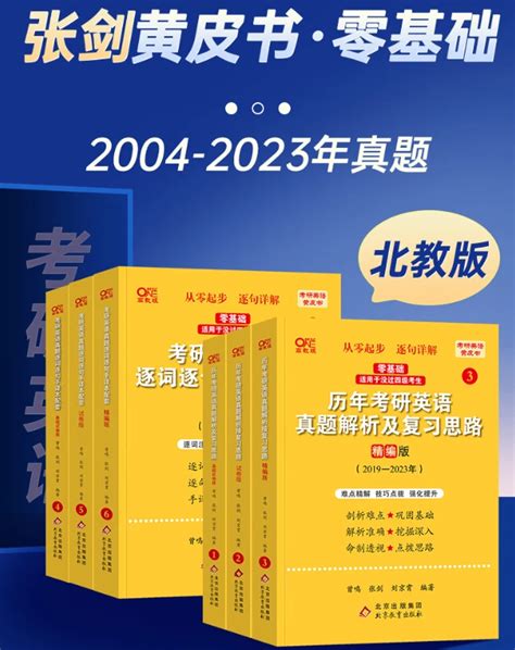 2024考研英语张剑黄皮书2004 2023基础强化冲刺词汇真题语篇研读 英语一 电子版pdf 哔哩哔哩