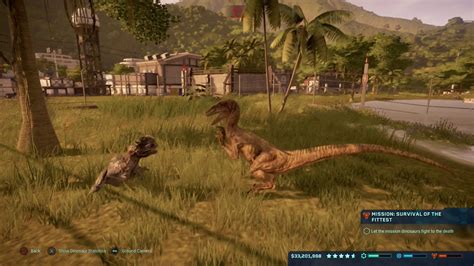 Velociraptor Vs Dilophosaurus In Jurassic World Evolution Youtube