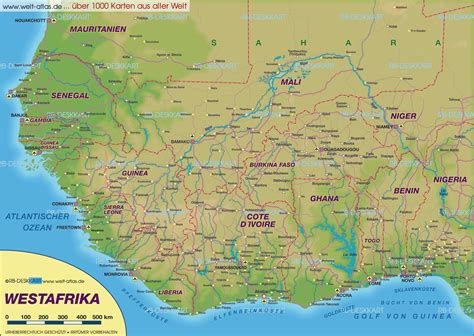 Detailed Map Of West Africa
