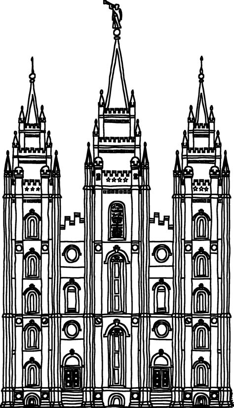 Printable Lds Temple Coloring Pages Tripafethna