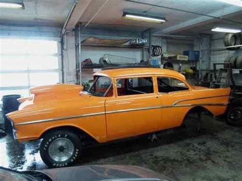 Sell New 1957 Chevy Bel Air Bright Orange Nostalgia Race Car Build Or