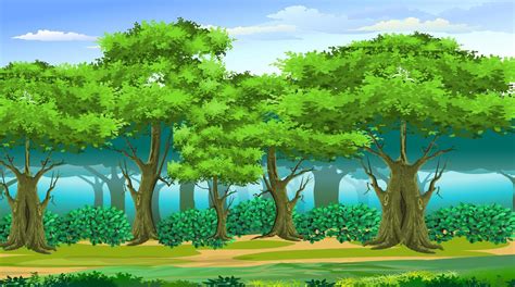 Forest Nature Scene For Cartoon Animation 21182343 Vector Art At Vecteezy