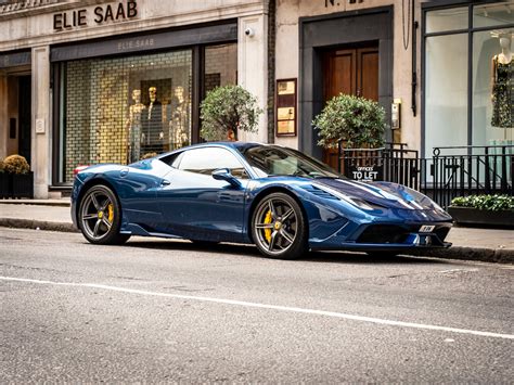 Free Stock Photo Of 458 Blue Ferrari