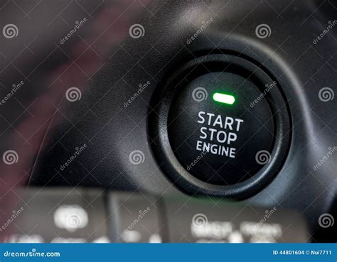 Car Engine Start Button 2 Stock Photo Image Of Power 44801604